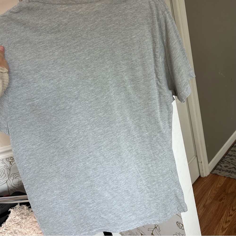 Ugly sweater party Santa tee grey “watching “ shirt top medium - Picture 3 of 3